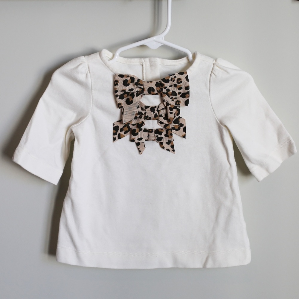 Janie and Jack 6-12 month leopard print set